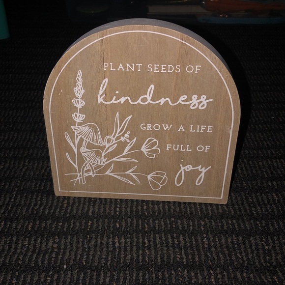 Hobby Lobby Other - Hobby Lobby Brown and White Inspirational Sign